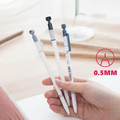 Bút Chì Kim 0.5mm Deli S374 - Bút Vẽ Kim Loại Tiện Dụng, Chống Gỉ, Thoải Mái Khi Cầm Cho Học Sinh và Văn Phòng