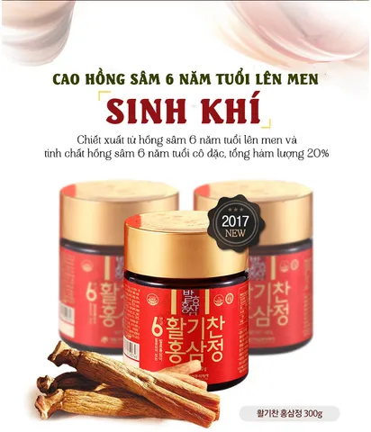 Cao Hồng Sâm Lên Men Cô Đặc Daedong Hàn Quốc - Hỗ Trợ Tiêu Hóa, Bồi Bổ Sức Khỏe, Dùng Cho Mọi Lứa Tuổi - 100g x 3 Lọ