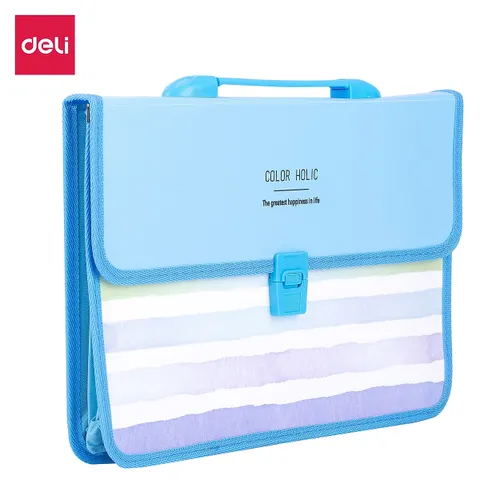 Cặp Học Sinh Hoạt Hình Deli - Nhựa PP Nhập Khẩu Hàn Quốc Dễ Thương Cho Trẻ Em, Kích Thước 335x240x35mm, Bền Bỉ Và Thẩm Mỹ