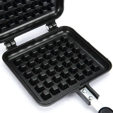 Chảo Nướng Bánh Waffle Chống Dính 2 Mặt Kích Thước 13x14cm - Dụng Cụ Làm Bánh Tiện Lợi Cho Người Yêu Thích Nấu Ăn