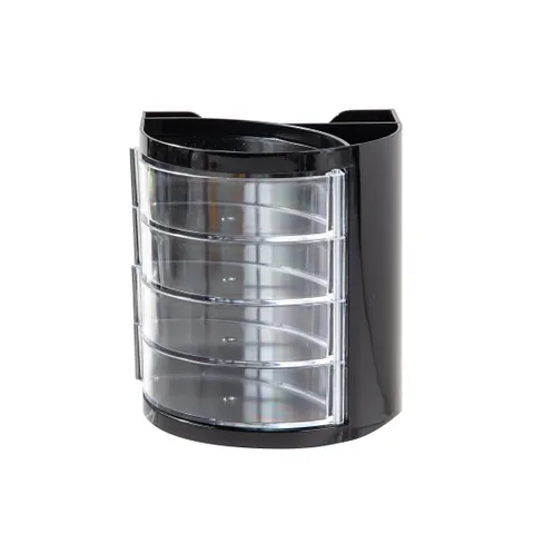 Cốc Cắm Bút Deli E9133 4 Ngăn Đen - Thiết Kế Thời Trang Tiện Lợi Đa Chức Năng - Đồ Dùng Học Tập Thông Minh