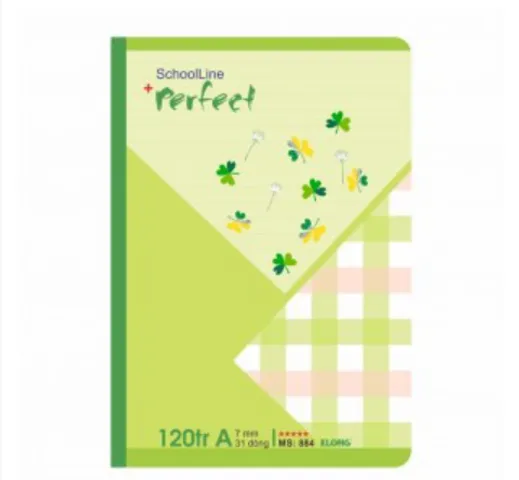 Combo 10 Vở Kẻ Ngang Klong Perfect MS 884 - Tập 120 Trang Tiện Lợi Cho Học Sinh, Sinh Viên, Bìa Đẹp, Hiện Đại