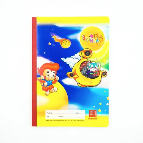Combo 5 Quyển Vở 4 Ô Ly Hồng Hà 80 Trang School Dành Cho Bạn Nhỏ - Giấy Chất Lượng Cao, Bảo Vệ Thị Lực, Hàng Việt Nam