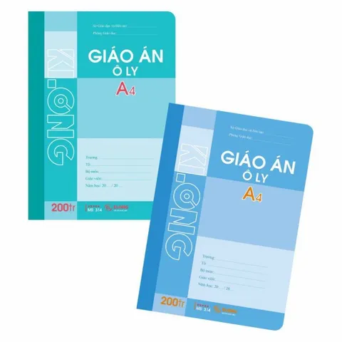 Combo 5 Quyển Vở Giáo Án Ô Ly 200 Trang MS 314 (N5) - Giấy In Offset Chất Lượng, Bìa Đa Màu Sắc, Dùng Cho Học Sinh, Giáo Viên