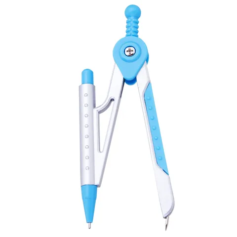 Compa Học Sinh Deli E8616 - Bộ Compa Kim Loại Bền Bỉ Có Nắp Bảo Vệ, Độ Chính Xác Cao, Ideal Cho Học Tập và Vẽ Nghe Nghệ