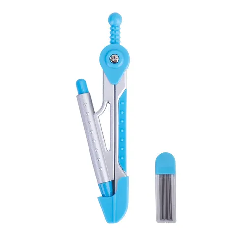 Compa Học Sinh Deli E8616 - Bộ Compa Kim Loại Bền Bỉ Có Nắp Bảo Vệ, Độ Chính Xác Cao, Ideal Cho Học Tập và Vẽ Nghe Nghệ