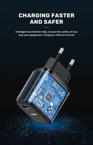 Củ sạc nhanh TOPK B110P 20W PD Type C - Sạc nhanh đa năng cho thiết bị USB-C, bảo vệ an toàn và hiệu quả, nhỏ gọn dễ mang theo