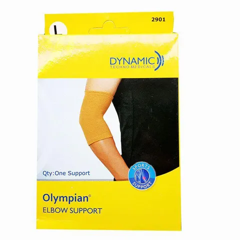 Đai Hỗ Trợ Khuỷu Tay Dynamic Olympian - Giảm Đau, Chất Liệu Co Giãn Thoải Mái, Phù Hợp Cho Thể Thao và Hoạt Động Hằng Ngày