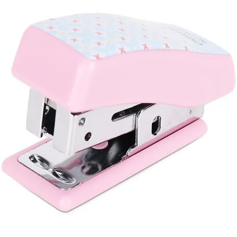 Dập Ghim Mini Deli 456 24/6 - Dập Tối Đa 50 Trang, Thiết Kế Dễ Thay Đạn, Chất Liệu Bền Bỉ, Màu Xanh, Hồng, Trắng