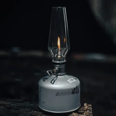 Đèn Gas Cắm Trại Campingmoon T1 - Đèn Du Lịch Thiết Kế Lồng Nến, Ánh Sáng Dịu Dàng, Dùng Khí Đốt Cho Bầu Không Khí Thoải Mái