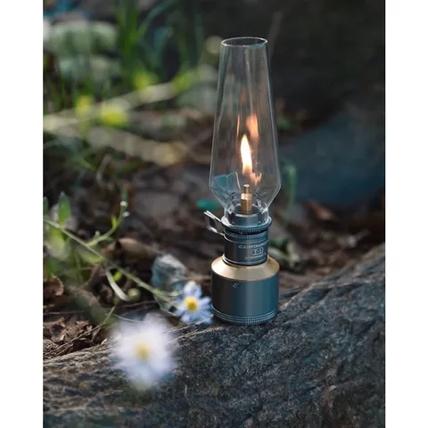 Đèn Gas Cắm Trại Campingmoon T1 - Đèn Du Lịch Thiết Kế Lồng Nến, Ánh Sáng Dịu Dàng, Dùng Khí Đốt Cho Bầu Không Khí Thoải Mái