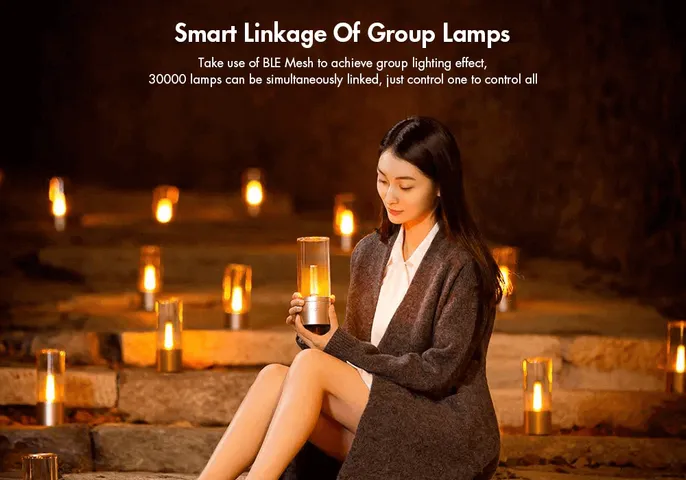 Đèn Nến Điện Tử Thông Minh Xiaomi Yeelight Candela - Thiết Kế Hiện Đại, Pin 2100mAh, Chiếu Sáng 6 Giờ - Trang Trí Không Gian Sống Thú Vị