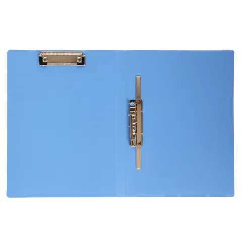 File A4 Deli 5309 - Bìa đựng tài liệu 2 kẹp ngang & dọc, Chất liệu nhựa PP bền đẹp, Màu xanh da trời tươi mát, Lưu trữ an toàn tài liệu