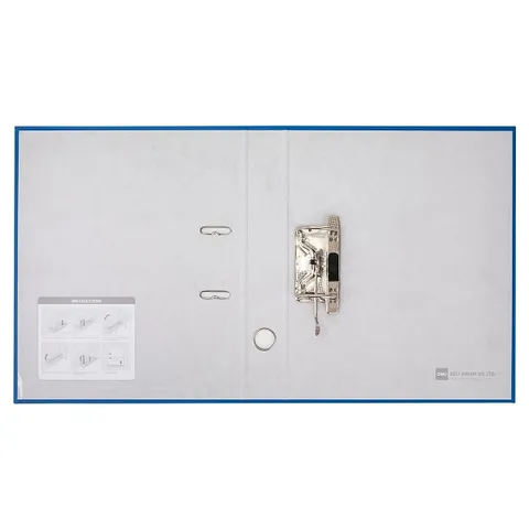 Bìa đựng tài liệu Deli Khổ A4 FC màu xanh dương - Chất liệu PP bền, thiết kế văn phòng chuyên nghiệp, kẹp chắc chắn, chống nước.