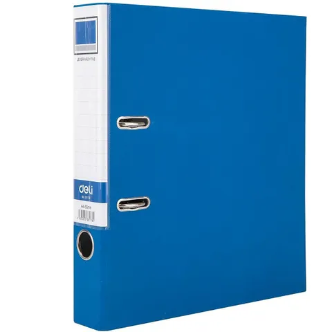 Bìa đựng tài liệu Deli Khổ A4 FC màu xanh dương - Chất liệu PP bền, thiết kế văn phòng chuyên nghiệp, kẹp chắc chắn, chống nước.