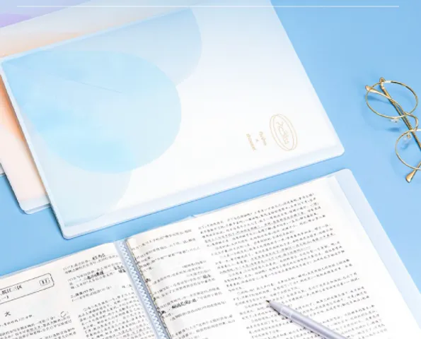 File lá học sinh A4 Deli 60 lá 72686 - Bìa nhựa trong suốt đa sắc cho học sinh, sinh viên, nhân viên văn phòng