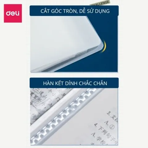 File lá học sinh A4 Deli họa tiết phi hành gia - Chất liệu chống thấm, bảo vệ tài liệu hiệu quả, sản phẩm văn phòng phẩm độc đáo