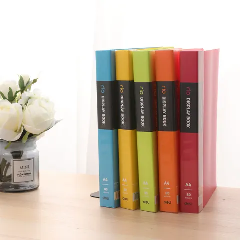 File Lá Văn Phòng Deli 60 Lá E5035 - Chất Liệu Nhựa PP Cao Cấp, Bảo Quản Hồ Sơ A4, Tiện Dụng Cho Học Sinh & Nhân Viên Văn Phòng