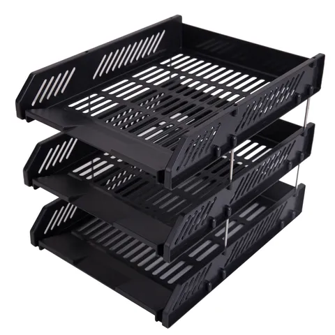Giá Tài Liệu 3 Ngăn Deli E9209 - Chất Liệu GPPS Bền Bỉ, Thiết Kế Tiện Lợi Dễ Lưu Trữ, Phù Hợp Văn Phòng Phẩm