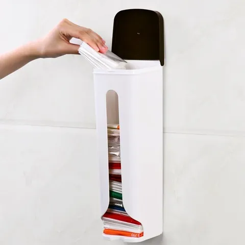 Hộp Gắn Tường Đựng Túi Nylon Tiện Dụng - Thiết Kế Gọn Gàng, Tiết Kiệm Không Gian Cho Nhà Bếp