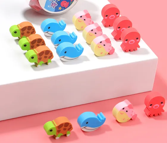 Hộp tẩy học sinh Deli đủ màu 20 chiếc 7533 - Bộ tẩy đáng yêu cho trẻ em, dụng cụ học tập tiện lợi cho trường học và văn phòng