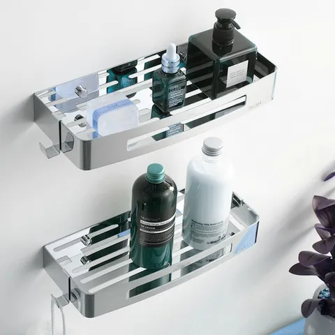 Kệ Nhà Tắm, Nhà Bếp Oenon Inox SUS304 Không Gỉ - Kệ Đa Chức Năng Dán Tường Tiện Lợi Cho Không Gian Sang Trọng