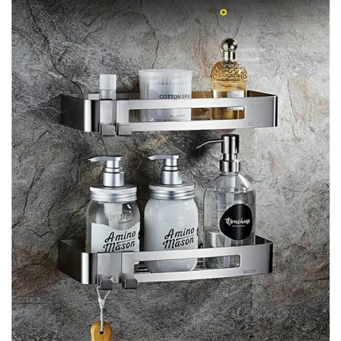 Kệ Nhà Tắm, Nhà Bếp Oenon Inox SUS304 Không Gỉ - Kệ Đa Chức Năng Dán Tường Tiện Lợi Cho Không Gian Sang Trọng