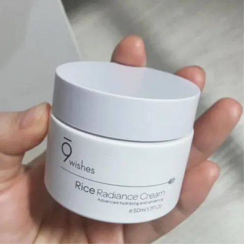 Kem Dưỡng Ẩm Sáng Da 9Wishes Rice Radiance Cream 50ml - Chiết Xuất Gạo Lên Men, Dưỡng Ẩm Tự Nhiên, Da Căng Mịn, Sáng Khỏe