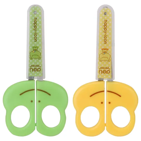 Kéo Thủ Công Học Sinh Deli 6031 - Chất Liệu Nhựa ABS, Có Nắp Bảo Vệ, Lưỡi Thép Không Gỉ, Tiện Dụng Cho Văn Phòng và Học Tập