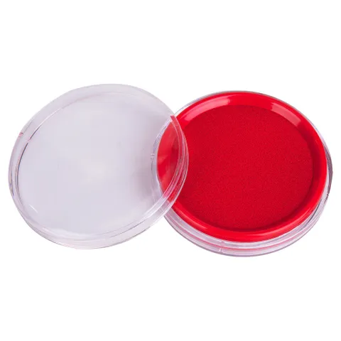 Khay Mực Đỏ Đóng Dấu Deli E9863 - Chất Lượng Cao, Dùng Cho Văn Phòng, Mực Khô Nhanh, In Dấu Rõ Ràng, Hàng Chính Hãng