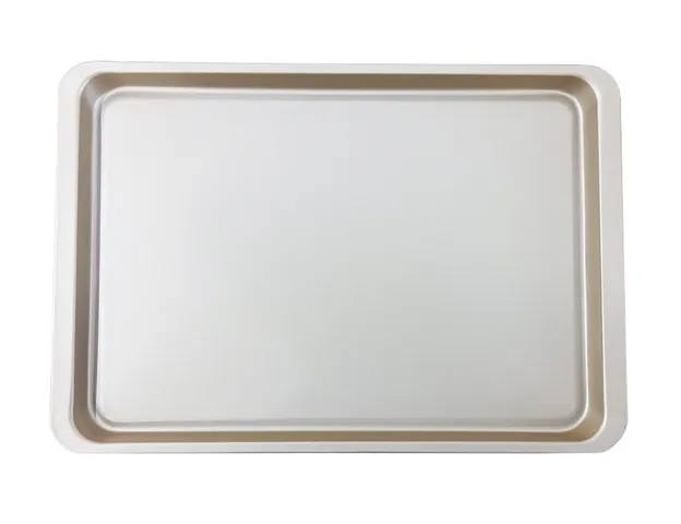 Khay Nướng Bánh Chống Dính 37x26x2cm Màu Vàng - Dụng Cụ Làm Bánh Chất Lượng Cao, Thép Không Gỉ, Phù Hợp Với Món Ngọt Và Mặn