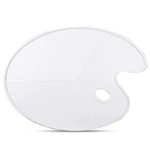 Khay Pha Màu Deli 3/12 Ngăn Có Lỗ Cầm Tay 68301/68300 - Đồ Dùng Học Tập Tiện Lợi, Nhựa Thân Thiện, Thiết Kế Trắng Dễ Nhìn