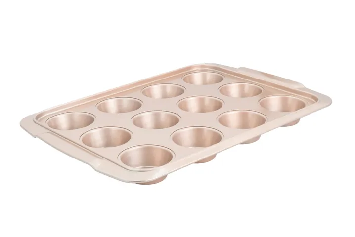 Khuôn Nướng 12 Bánh Cupcake Chống Dính Unibaker MB843 - Dụng Cụ Làm Bánh Tiện Lợi, An Toàn Cho Bếp Nhà