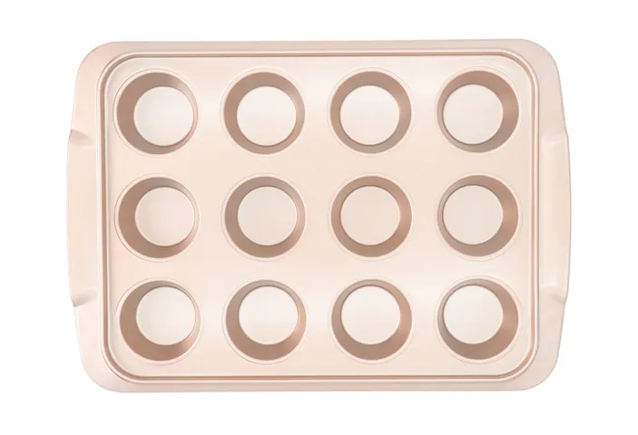 Khuôn Nướng 12 Bánh Cupcake Chống Dính Unibaker MB843 - Dụng Cụ Làm Bánh Tiện Lợi, An Toàn Cho Bếp Nhà