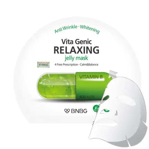 Mặt nạ BNBG Vitamin B - Hỗ trợ phục hồi và trẻ hóa da tổn thương, chiết xuất lô hội Jeju, 10 miếng 30ml - Dưỡng da khỏe mạnh, tươi sáng