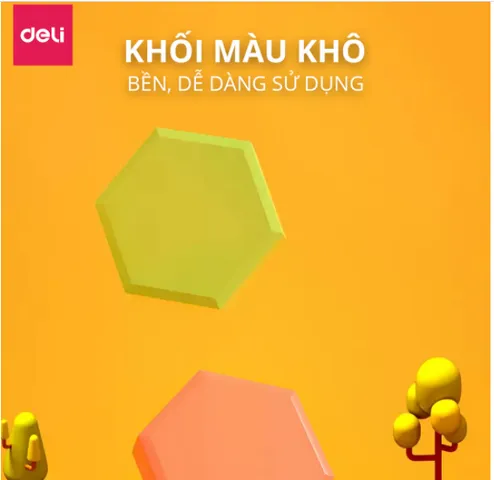 Bộ Màu Nước Dạng Nén Deli 73936 Mới - Vương Nguyên TFBoys Kèm Dụng Cụ Vẽ Chuyên Nghiệp, 24/36/48 Màu Tươi Sáng