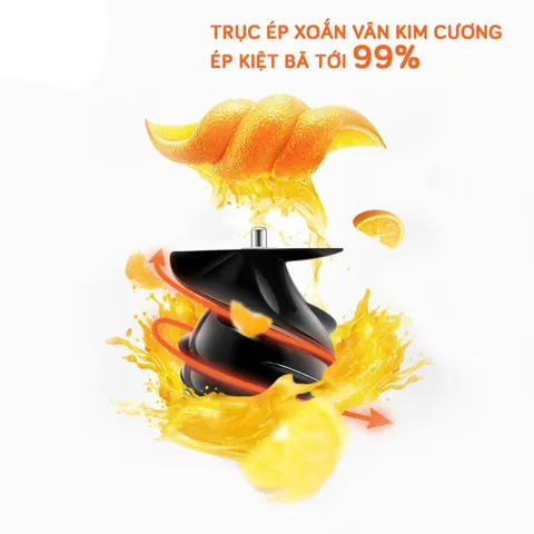 Máy Ép Chậm Thông Minh UNIE UE-580 - Ép Rau Củ Quả Tươi Sạch Giữ Nguyên Dưỡng Chất, Động Cơ Đảo Chiều, Dung Tích 250ml
