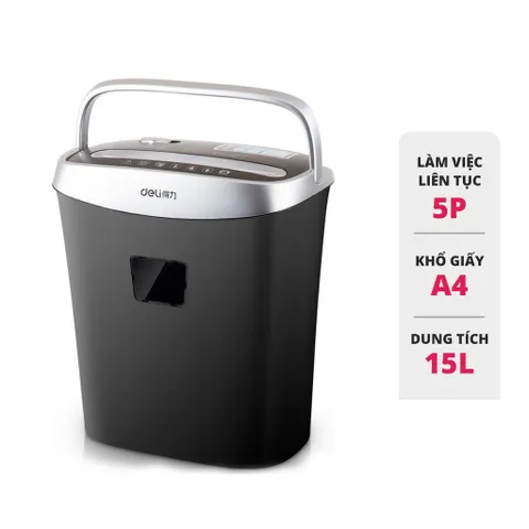 Máy Hủy Tài Liệu Cao Cấp Deli 9921/9928/9929 - Hủy Giấy, Thẻ Tín Dụng, Thiết Kế Nhỏ Gọn, Bảo Mật Thông Tin, Tiết Kiệm Thời Gian
