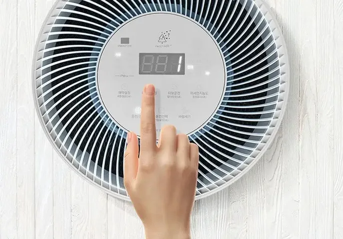 Máy Lọc Không Khí Cuckoo AC-25W10FWH - Hàn Quốc, 360 Độ, Phạm Vi 84.7m2, Chế Độ Thông Minh, Cảm Biến PM2.5, Quản Lý Bằng Giọng Nói