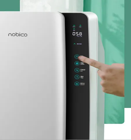Máy Lọc Không Khí Nobico J001 Plus - Khử Mùi, Khử Trùng UV, Bộ Lọc HEPA 4 Lớp, Phù Hợp Diện Tích 30m2, Chức Năng Hẹn Giờ, Thiết Kế Hiện Đại