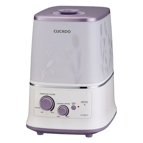 Máy tạo ẩm Cuckoo CH-6851V - Dung tích 6L, Công nghệ siêu âm, Khuẩn Nano Silver, Dễ dàng sử dụng, Lợi ích cho sức khỏe, Hàn Quốc