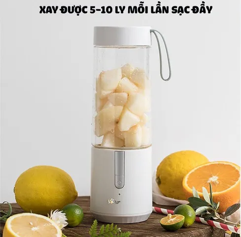 Máy Xay Sinh Tố Cầm Tay Bear BL-B35V1 - Đa Năng, Thiết Kế Hài Hòa, Lưỡi Dao Inox 304, Dung Tích 350ml, Tiện Lợi Mang Đi
