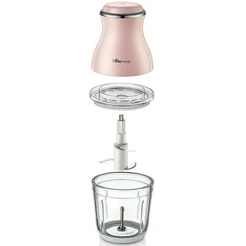 Máy Xay Thực Phẩm Đa Năng Bear SML QSJ-B02U2 - Công Suất 220W, Cối Thủy Tinh 600ml, Thiết Kế Thông Minh, Cách Dùng Dễ Dàng
