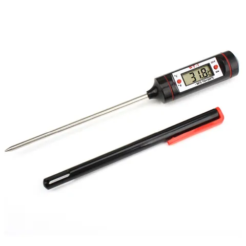 Nhiệt Kế Kẹo Điện Tử Màn Hình LCD - Dụng Cụ Làm Bánh Đo Nhiệt Độ Thực Phẩm, Gà Nướng, Nước Và Chất Lỏng