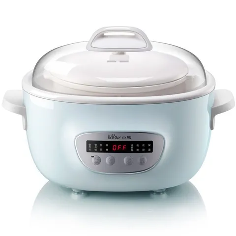Nồi Nấu Chậm 2.5 Lít Đa Năng Bear SUBE003 - Thông Minh, Tiện Lợi Cho Bé và Gia Đình, 6 Chế Độ Nấu, Bảo Quản Dinh Dưỡng Tốt Nhất