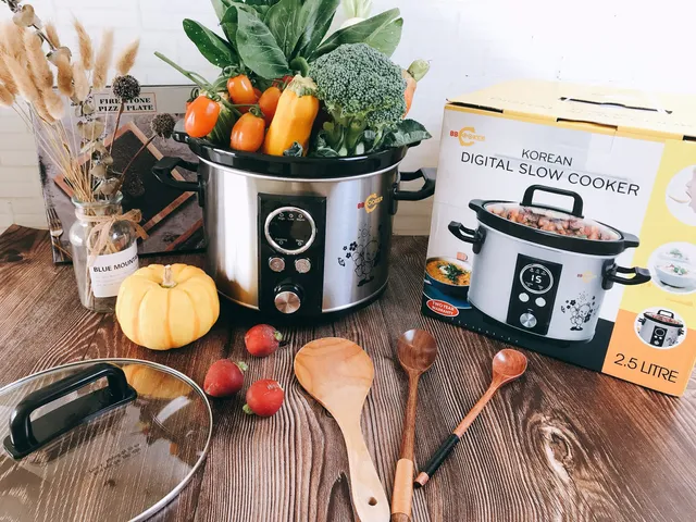 Nồi Nấu Cháo Chậm Điện Tử Tự Động BBCooker DS25 - 2.5L, Thiết Kế Thông Minh, Chống Trào, Lợi Ích Dinh Dưỡng Cho Bé