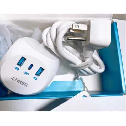 Ổ Cắm Điện Anker PowerStrip Cube A9134 - 1 Cổng Sạc Nhanh Type C 30W, 2 Cổng USB, 3 Cổng AC, Thiết Kế Nhỏ Gọn, Tiện Lợi Sạc 6 Thiết Bị Đồng Thời