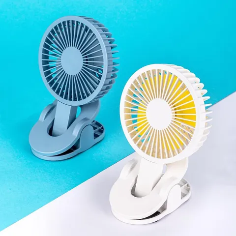 Quạt Kẹp USB Deli 85810 - Quay 90 Độ, 2 Tốc Độ Gió, Quạt Tích Điện Mini Cho Bàn Làm Việc, Học Tập, Tiện Lợi, Không Ồn