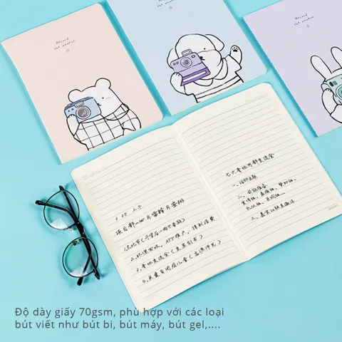 Sổ Ghi Chép Khâu Gáy B5 Deli - Sổ Tay Kẻ Ngang Bìa Hologram 40 Trang, Giấy Chống Lóa Cho Học Sinh và Người Làm Việc