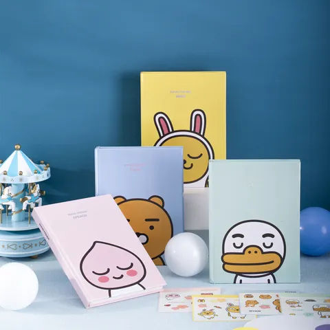 Sổ Tay Ghi Chép Deli Kakao Friends 112 Trang - Sổ Cute Thiết Kế Nhân Vật Hoạt Hình Bảo Vệ Mắt, Quà Tặng Dễ Thương